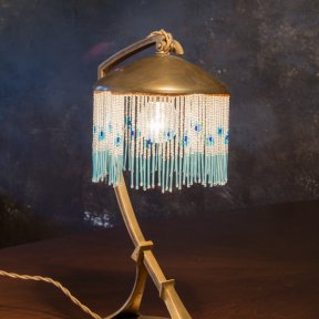 Старинная лампа с бисером
